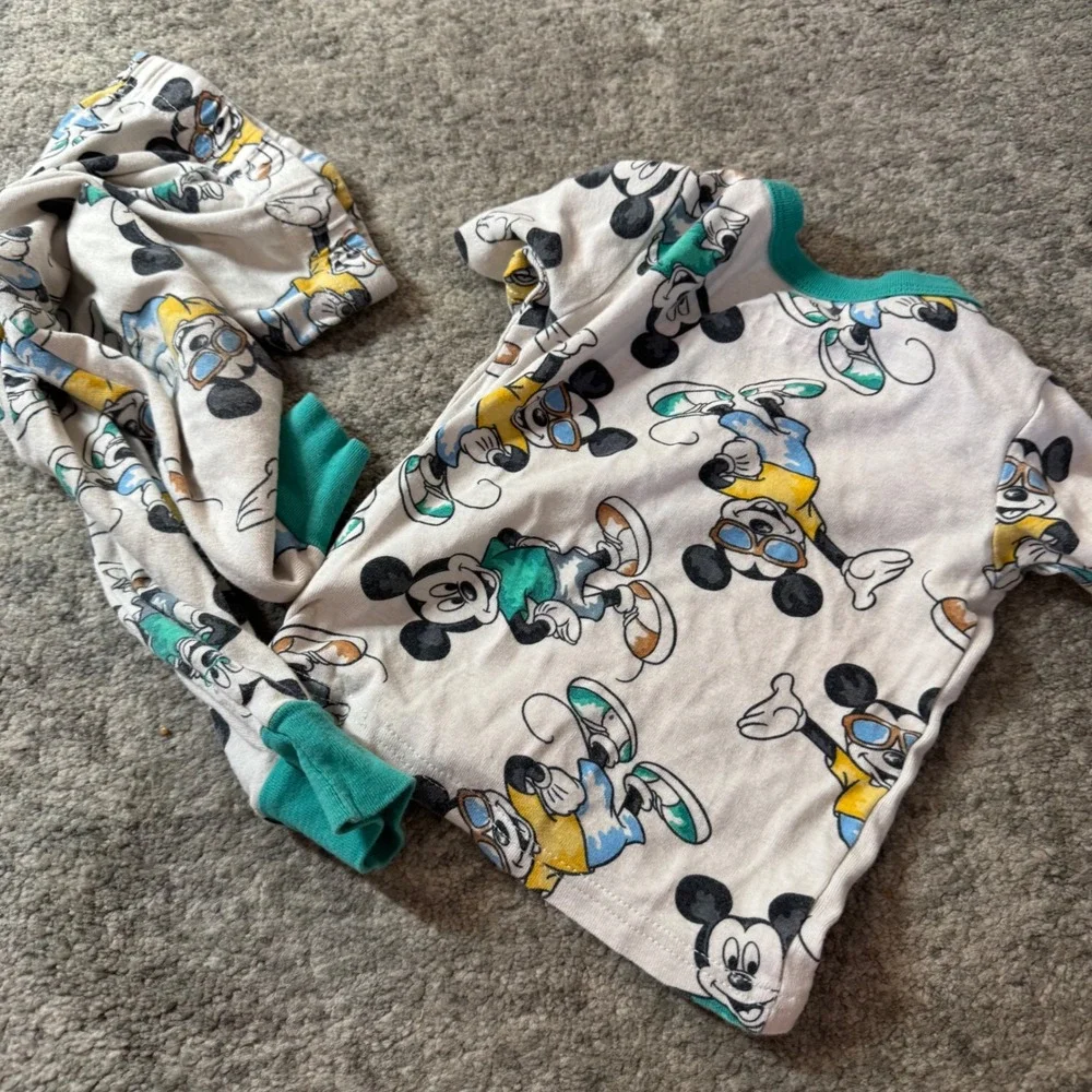 Boys Pajama 11pc Lot 3T‎ Mickey Spidey Shark Carters Disney Summer Lightweight